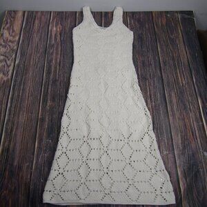 Z Supply x Evereve Dress Womens Medium Ivory Crochet Sleeveless Maxi PD253724E